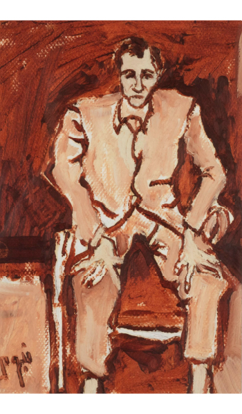 Seated man